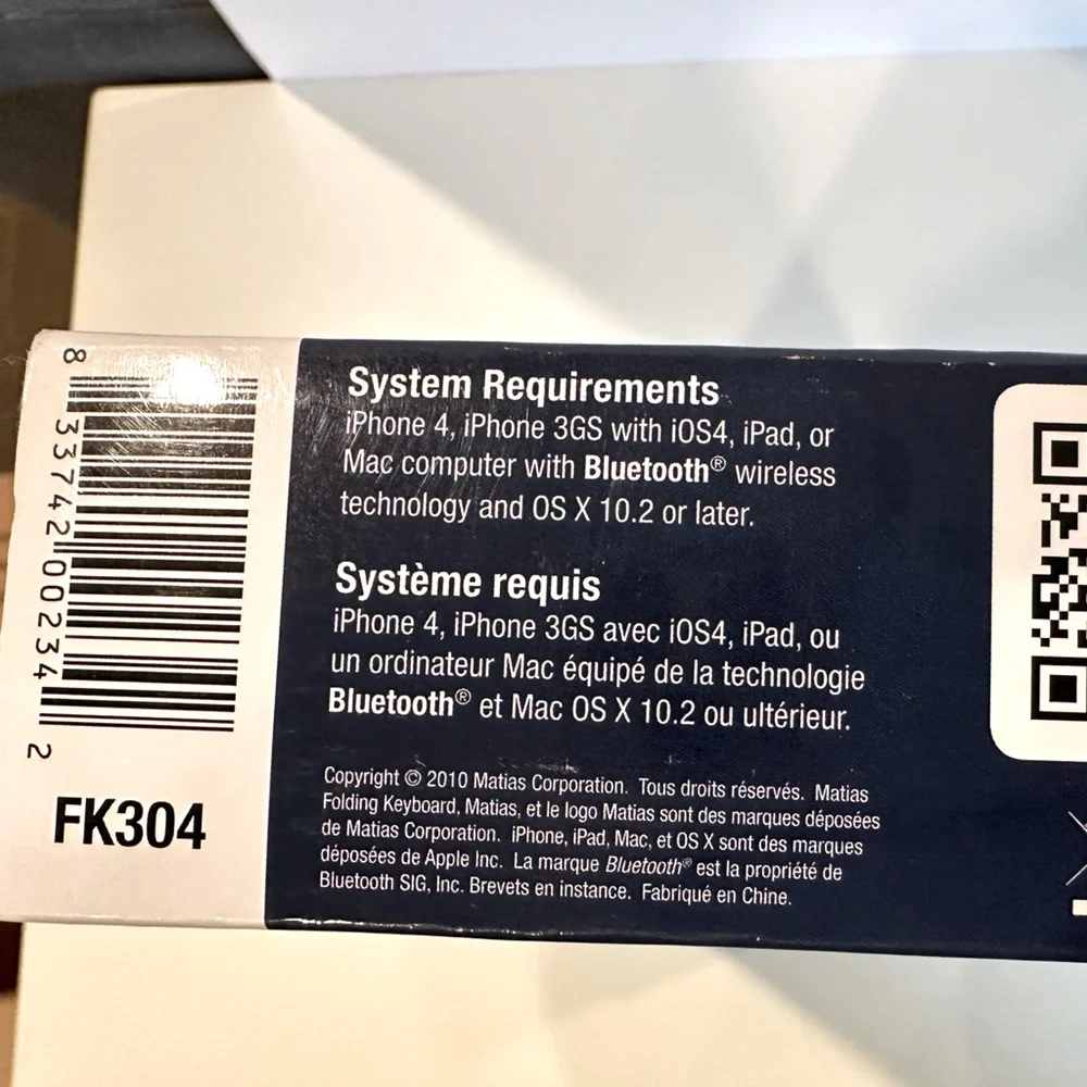 Matias Folding Keyboard (New in Box)